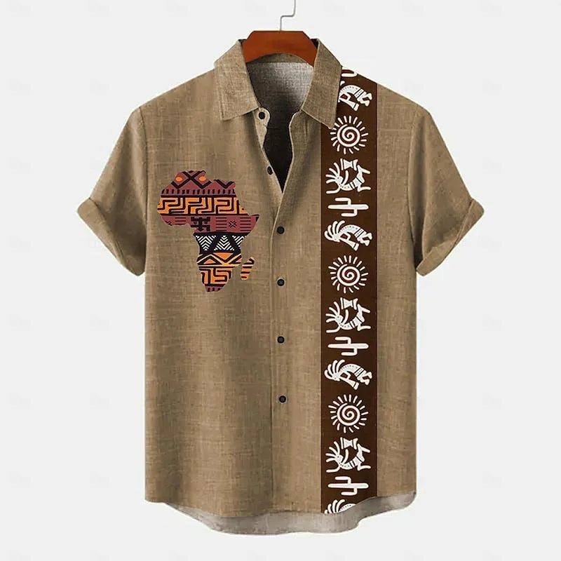 Heren Shirt | Retro | Korte Mouw | Zomer