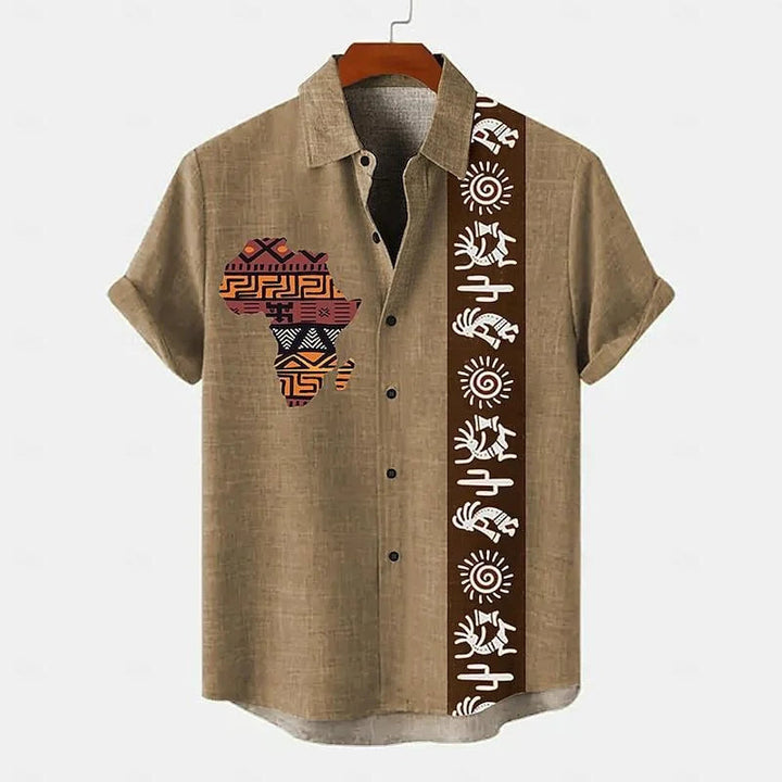 Heren Shirt | Retro | Korte Mouw | Zomer