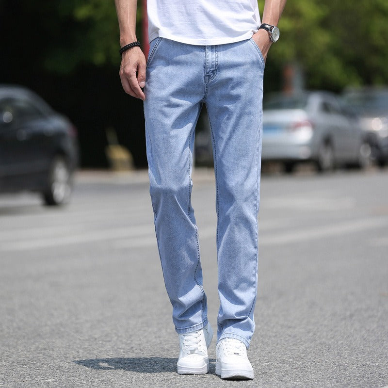 Moderne Denim jeans met rechte pasvorm voor tijdloze charme en uitzonderlijke veelzijdigheid | Milaan