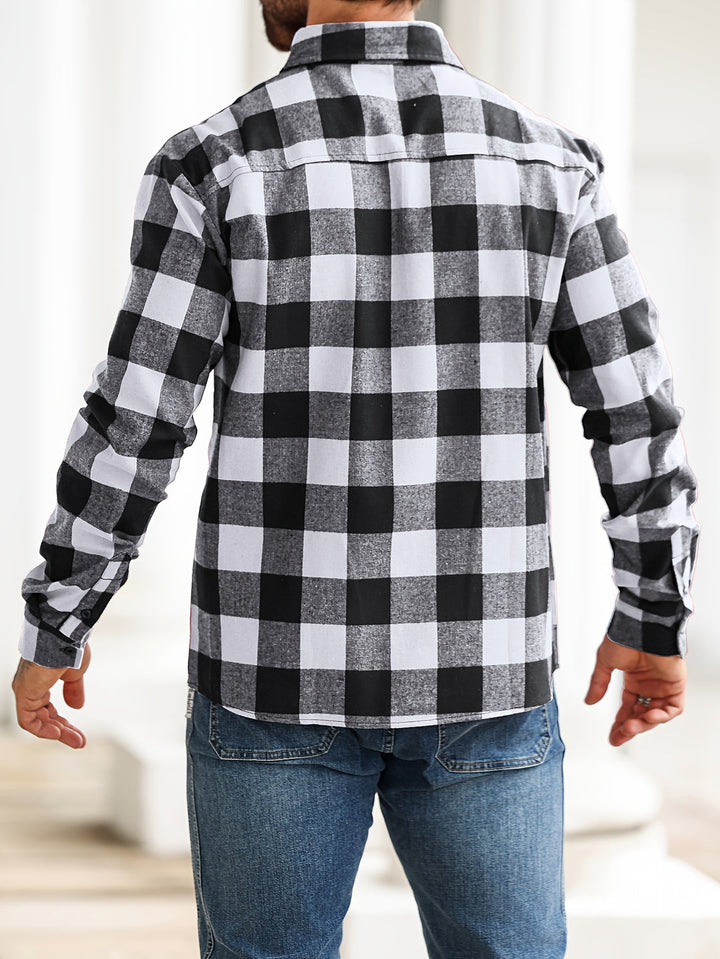 Heren Overhemd | Lange Mouw | Losse Pasvorm | Casual Kleding