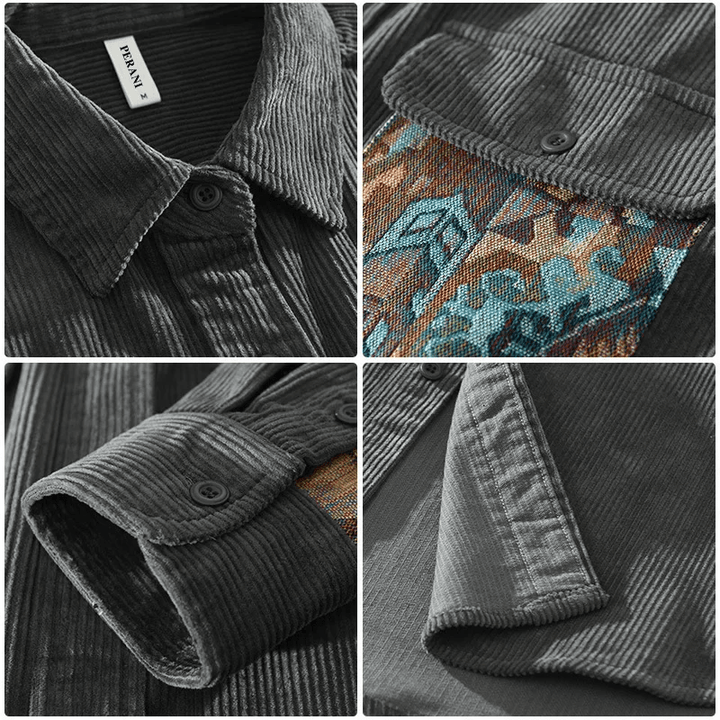 Klassiek Corduroy overhemd met gestructureerde elegantie en veelzijdige stijl | Teije