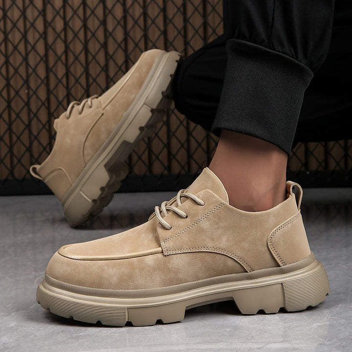 Heren Schoenen | Dikke Zool & Vetersluiting | Antislip & Trendy Zakelijk | PU & EVA