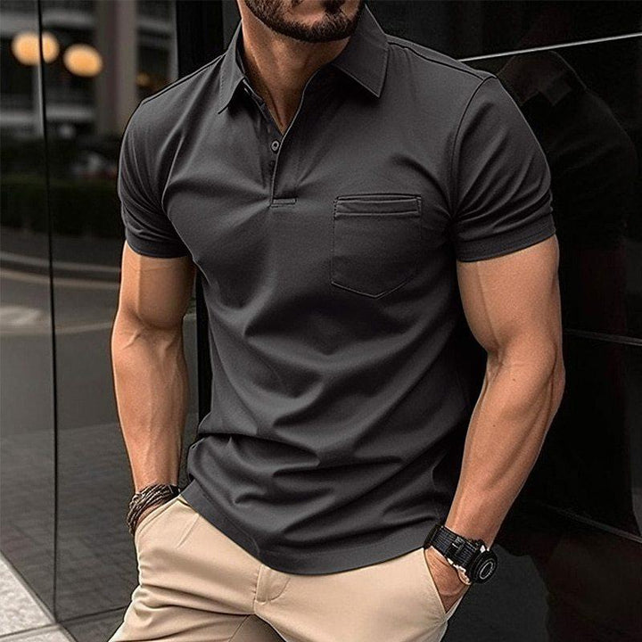 Heren Polo T-Shirt | Slim Fit Sportief Model | Zijdezacht & Ademend | Katoen & Polyester