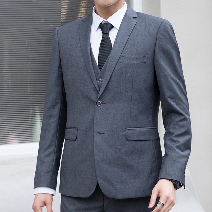 Heren Set | Elegant Slimfit | Klassiek Met Knoopjes | Lente