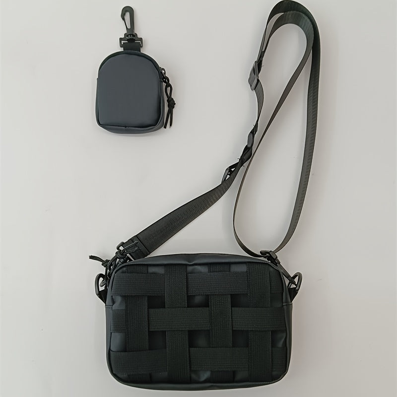 Heren Schoudertas | Compacte Crossbody & Telefoontas | Lichtgewicht & Reisklaar | Zwart