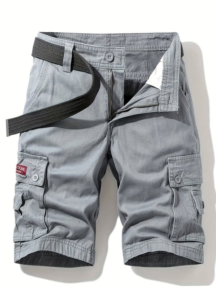 Heren Cargo Shorts | Klassiek Design | Multi-Pocket | Taille Trekkoord | Katoen voor Zomer Buiten