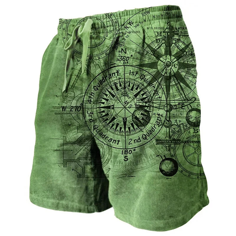 Heren Zwembroek | Retro | Trekkoord | Zomer