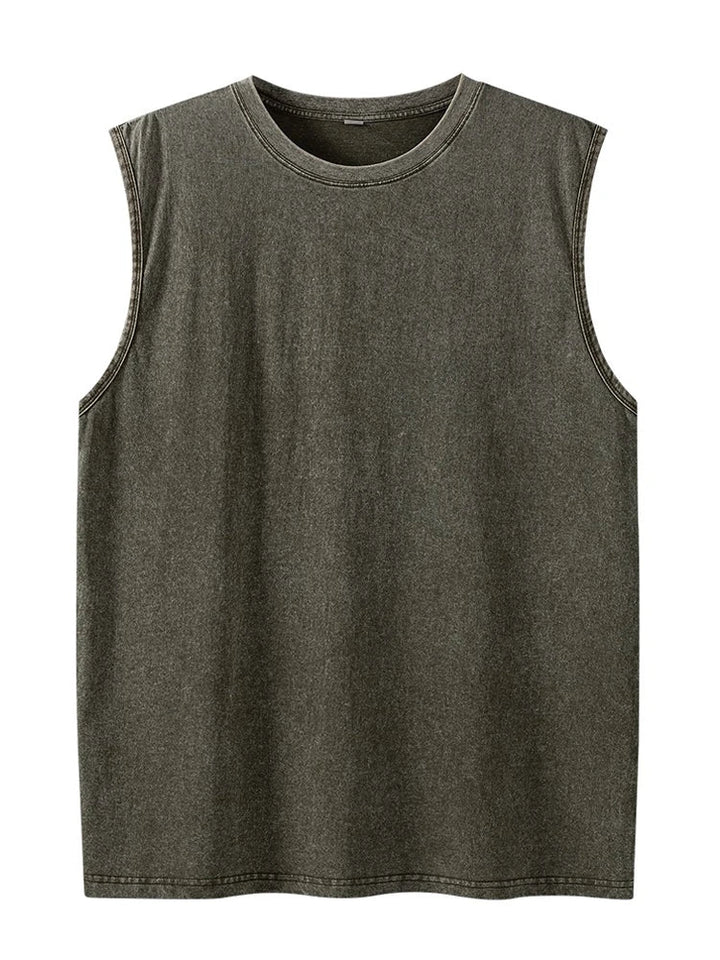 Heren Top | Mouwloze Top | Ronde Hals | Zomer