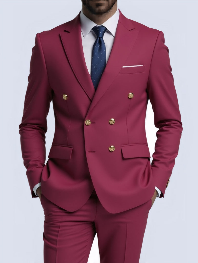 Heren Pak 2-Delig | Slim Fit | Double Breasted | Elegant & Formeel