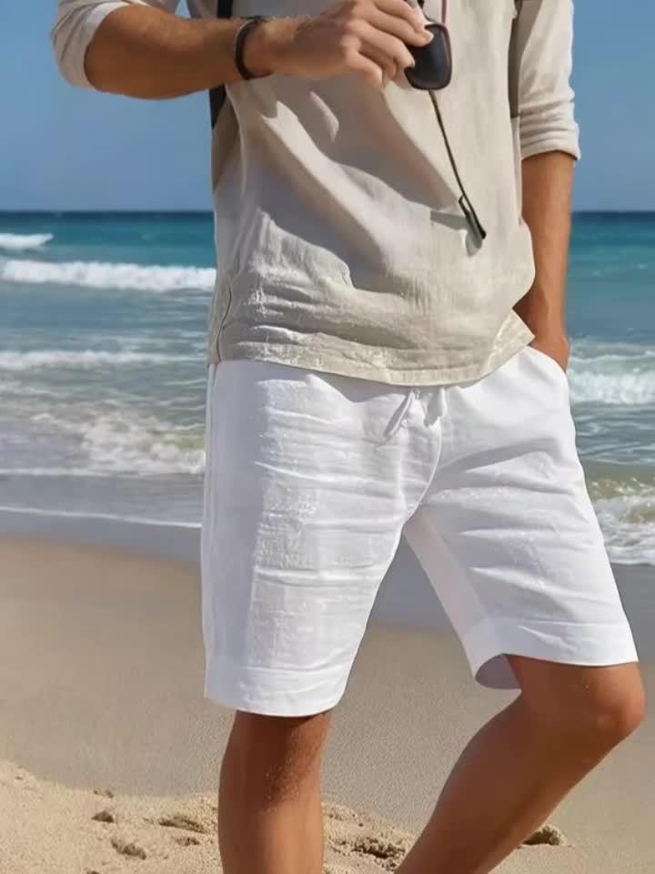 Heren Korte Broek | Straight | Met Trekkoord | Zomer