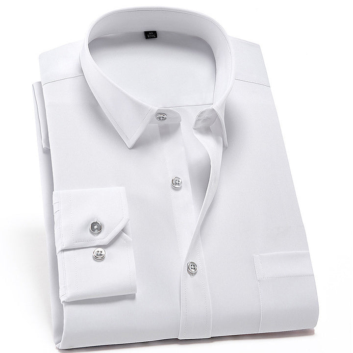 Heren Overhemd | Klassiek & Formeel | Effen Kleur | Katoen-Polyester Blend