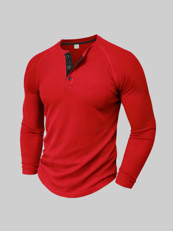 Casual geribd overhemd met lange mouwen voor comfortabele pasvorm en tijdloze stijl | Sep
