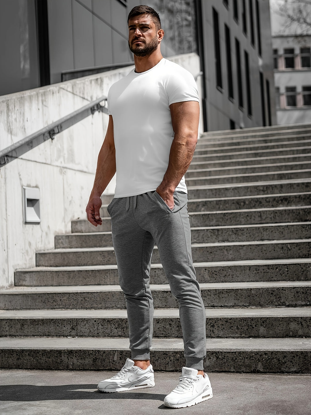 Heren Joggingbroek | Atletisch & Comfortabel | Zakken & Trekkoord