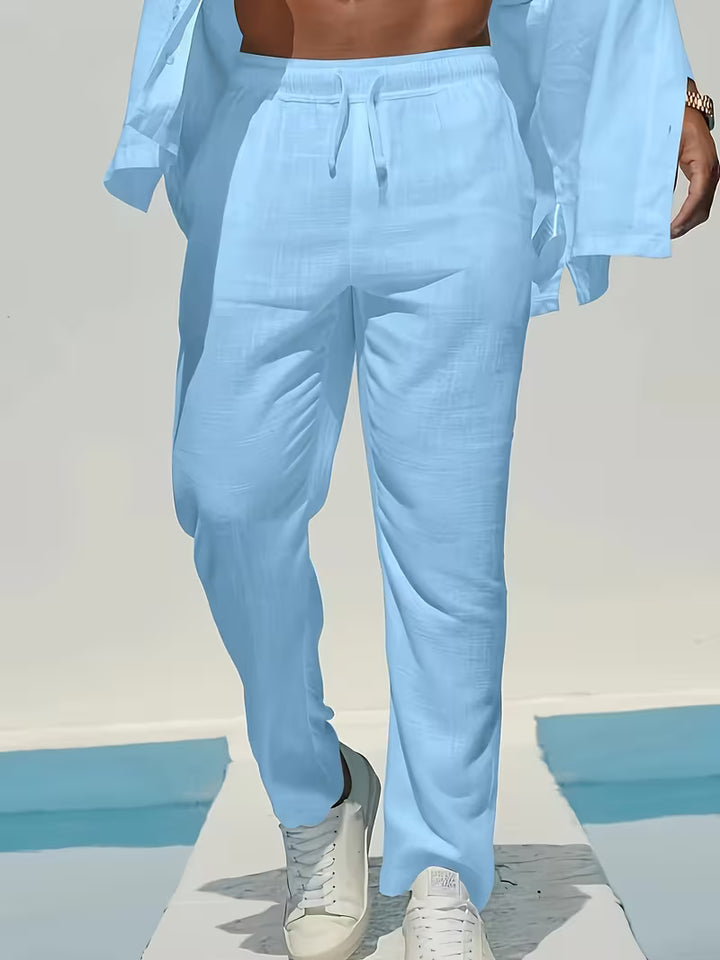 Heren Broek | Straight | Met Trekkoord | Zomer