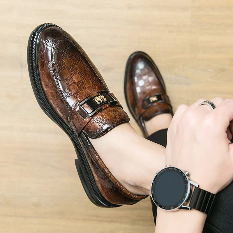 Heren Loafers | Dikke Zool | Goudleeuw Detail & Comfort | Vegan Leder