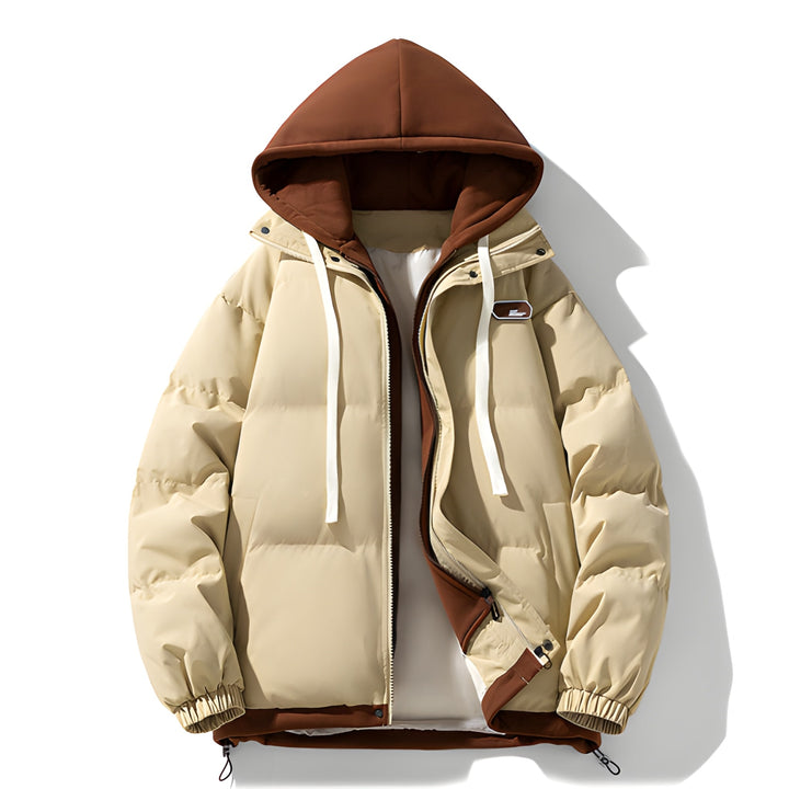 Winterjas Heren | Dikke Gewatteerde Jas met Capuchon | Trendy & Warm