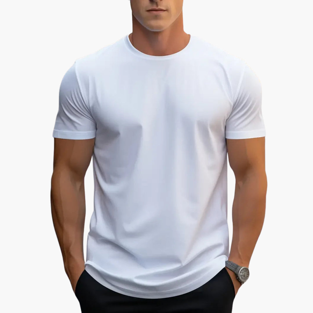 Heren T-Shirt | Ronde Hals | Korte Mouwen | Recht