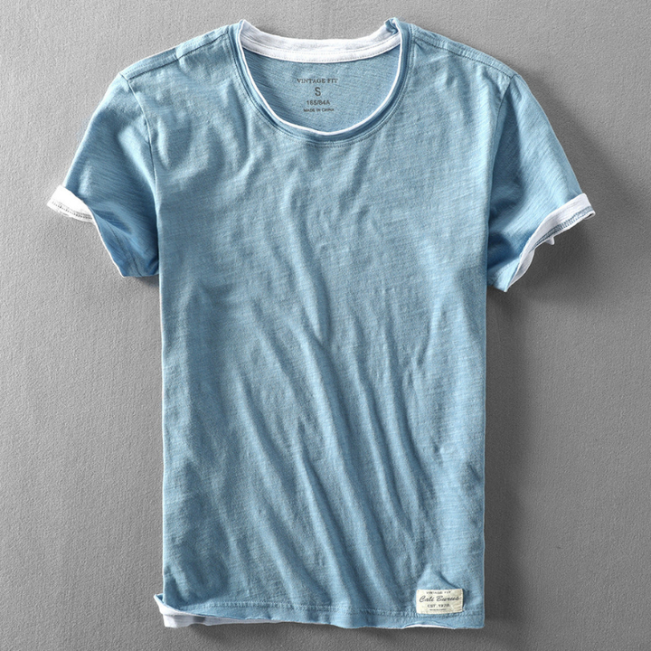 Heren Top | Slimfit | Korte Mouw | Zomer
