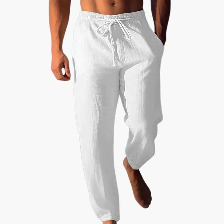 Heren Broek | Straight | Trekkoord | Zomer