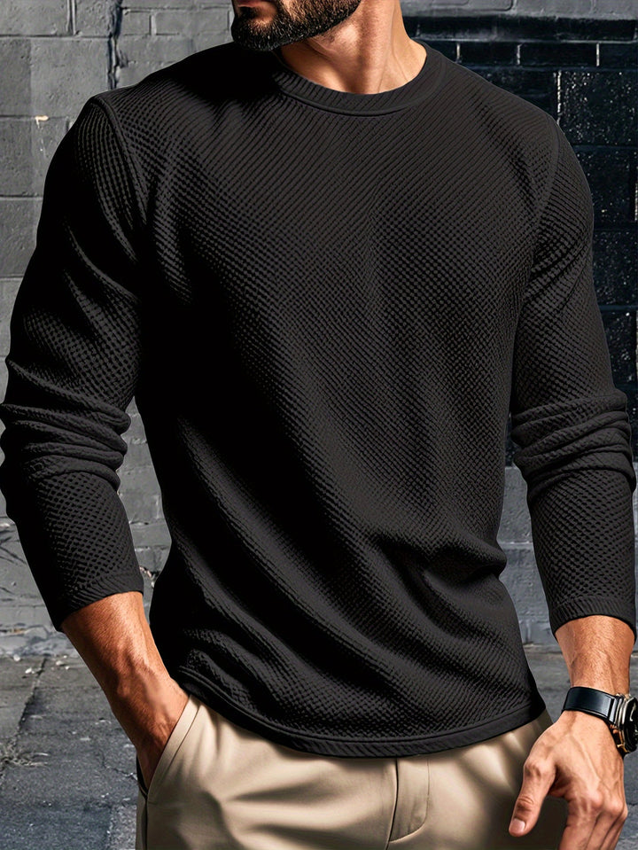Heren Sweatshirt | Stijlvol & Comfortabel | Lange Mouwen & Ronde Hals | Herfst & Winter