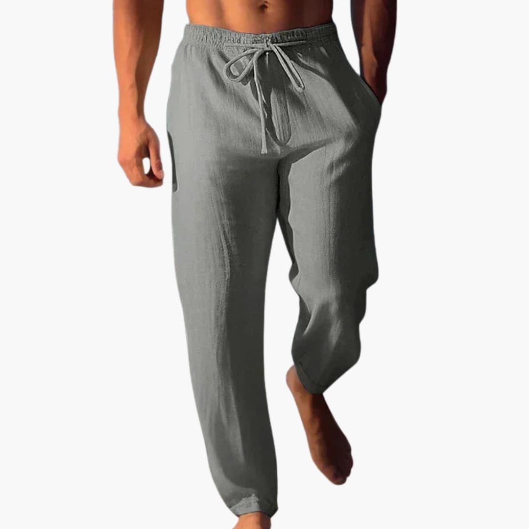 Heren Broek | Straight | Trekkoord | Zomer
