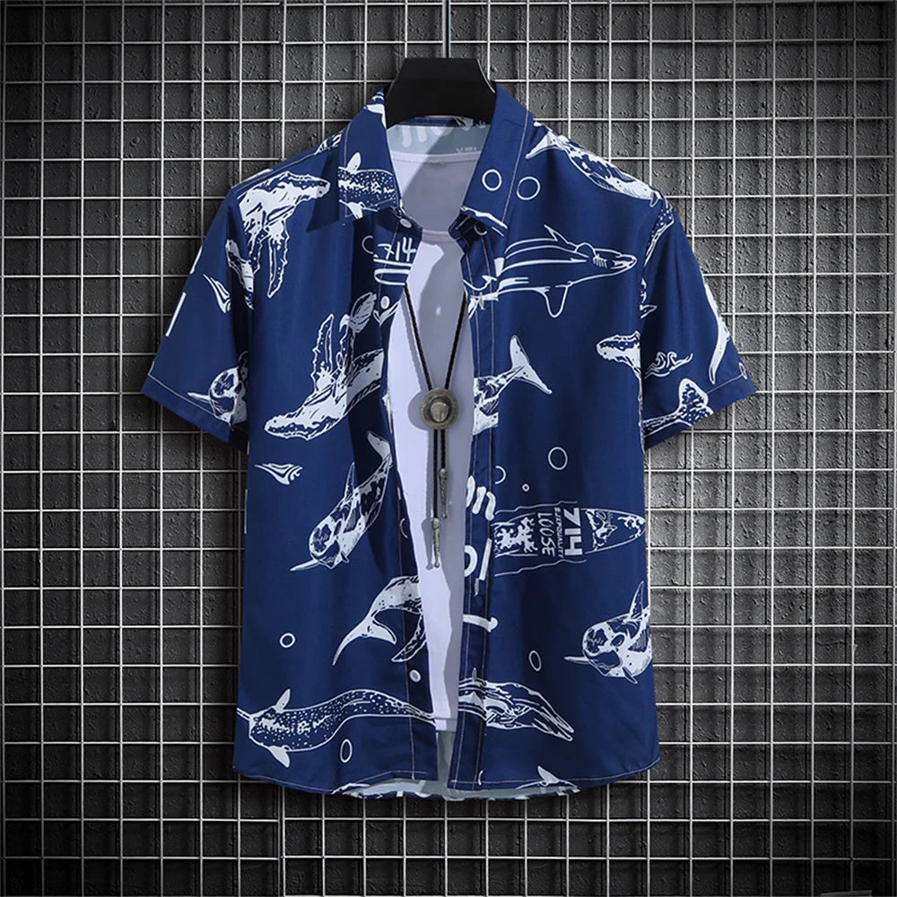 Heren Shirt | Verticale Strepen | Klassieke Kraag | Zomer