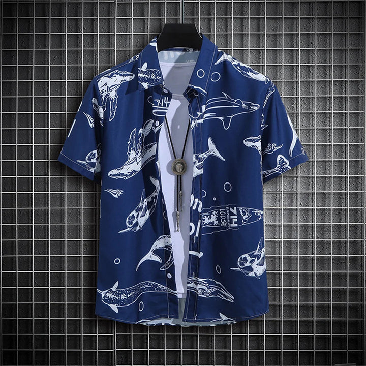 Heren Shirt | Verticale Strepen | Klassieke Kraag | Zomer