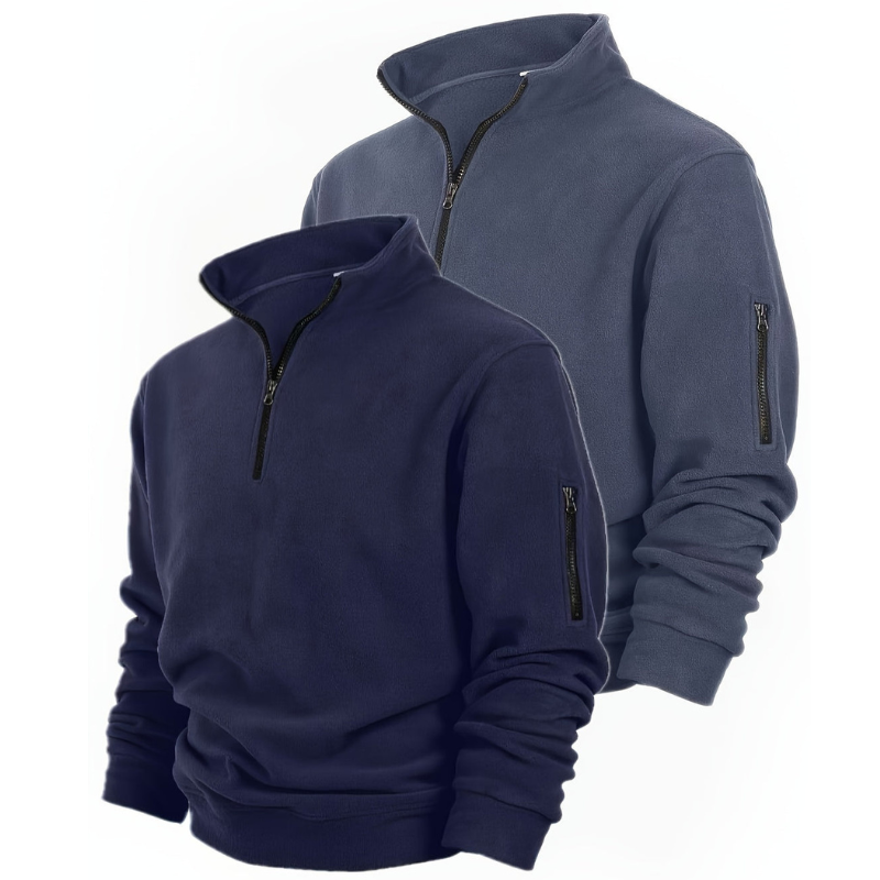 Truien Heren | Half-Zip | Comfortabel & Casual | Effen Design