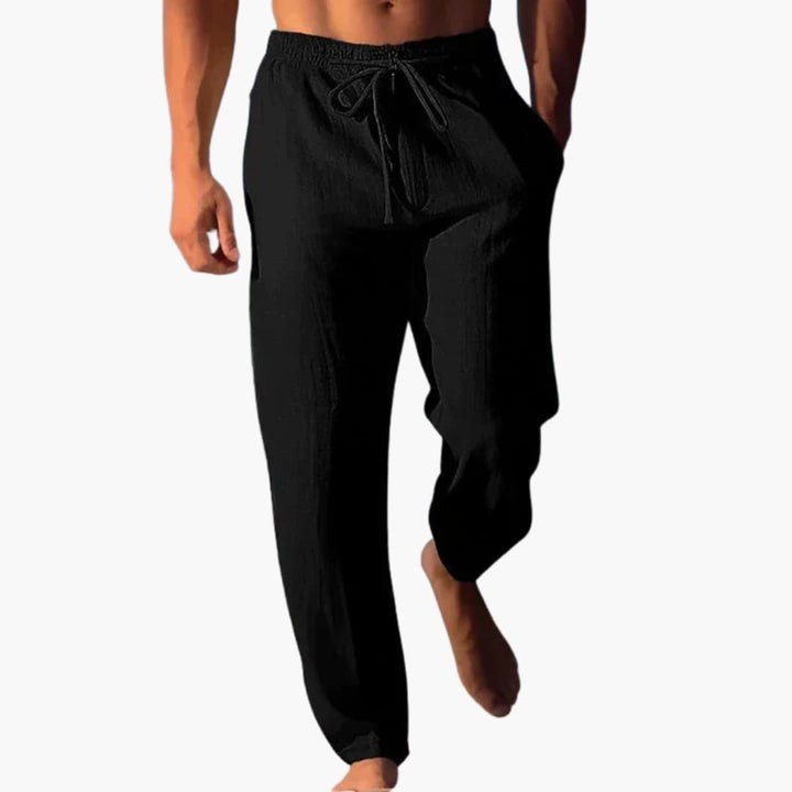 Heren Broek | Straight | Trekkoord | Zomer