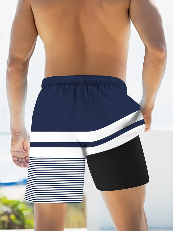 Heren Strandshorts | Casual & Bedrukte Polyester | Perfect voor Zomerse Dagen