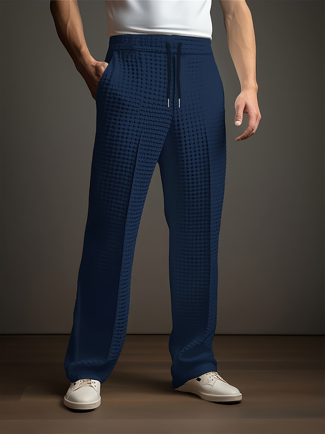 Heren Broek | Duurzaam & Getextureerd | Rechte Pasvorm | Streetwear Stijl