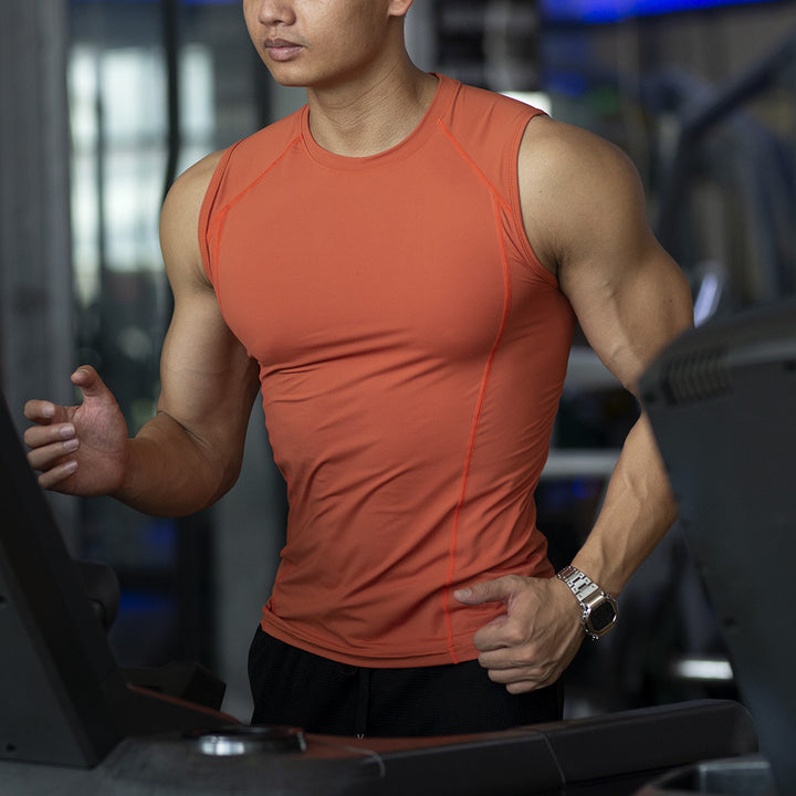 Heren Tanktop | Sneldrogend & Ademend | Hoge Elasticiteit | Voor Fitness & Hardlopen