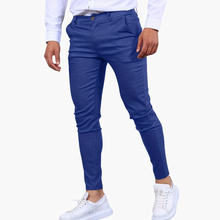 Heren Broek | Slimfit | Smalle Pijpen | Zomer
