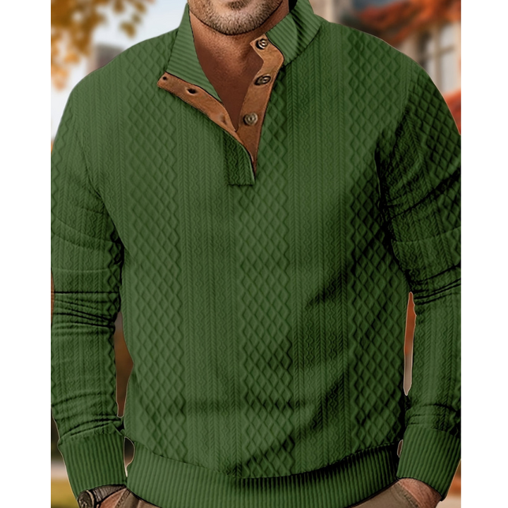 Truien Heren | Gebreid Design | Knoopsluiting | Regular Fit