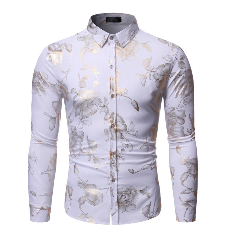 Heren Overhemd | Lange Mouw | Bloemenprint | Stijlvol & Partywear