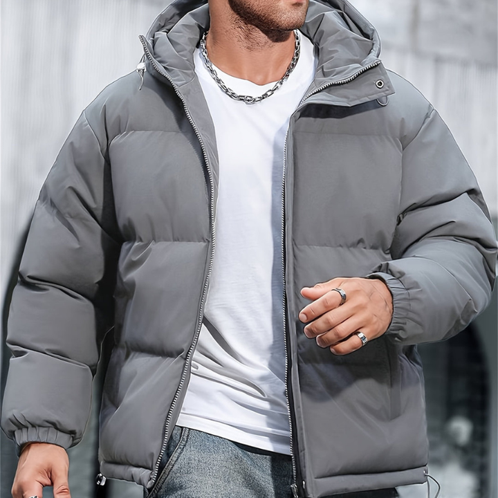 Winterjas Heren | Lichte Puffer Look & Streetstyle Design | Tussenjas Heren met Capuchon