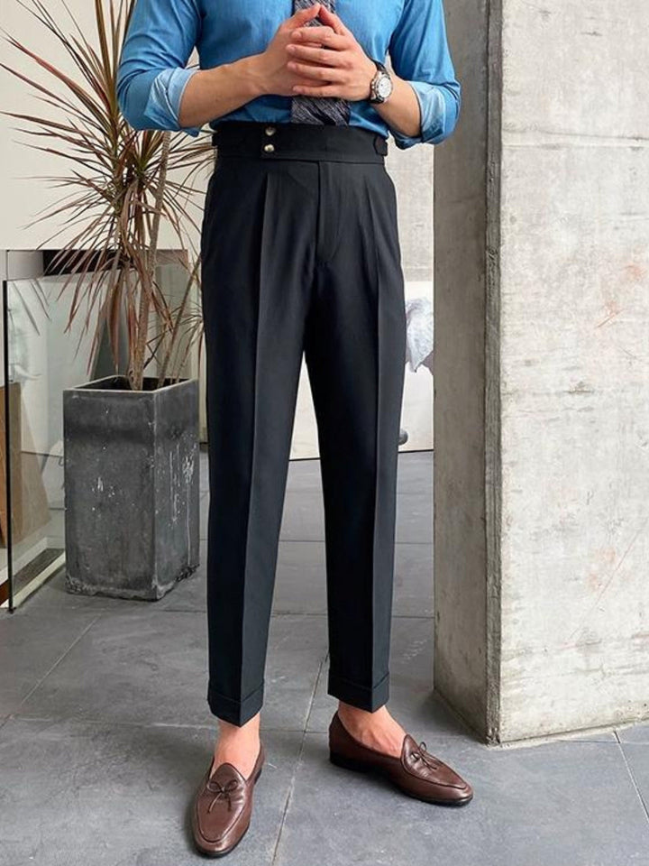 Heren Pantalon | Hoge Taille | Gurkha Model | Elegant & Zakelijk