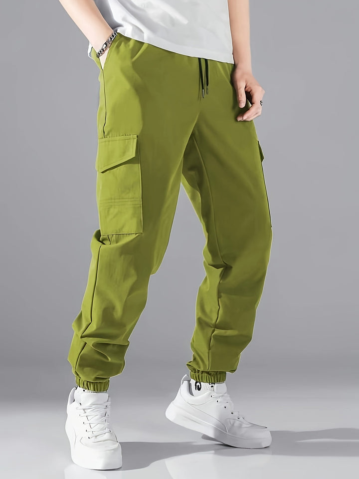 Heren Cargo Broek | Baggy & Comfortabel | Elastische Taille & Multi-Zakken | Streetwear