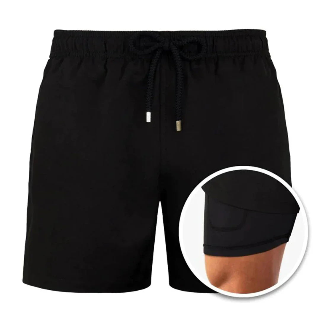 Heren Zwembroek | Straight | Trekkoord | Zomer
