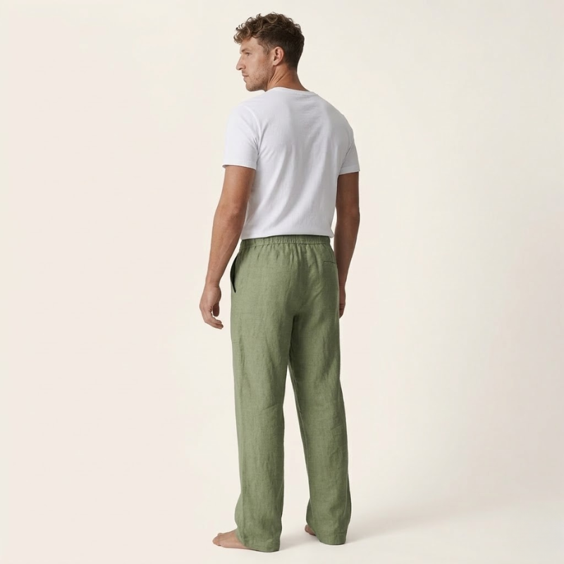 Heren Broek | Wijde Pijpen | Trekkoord | Zomer