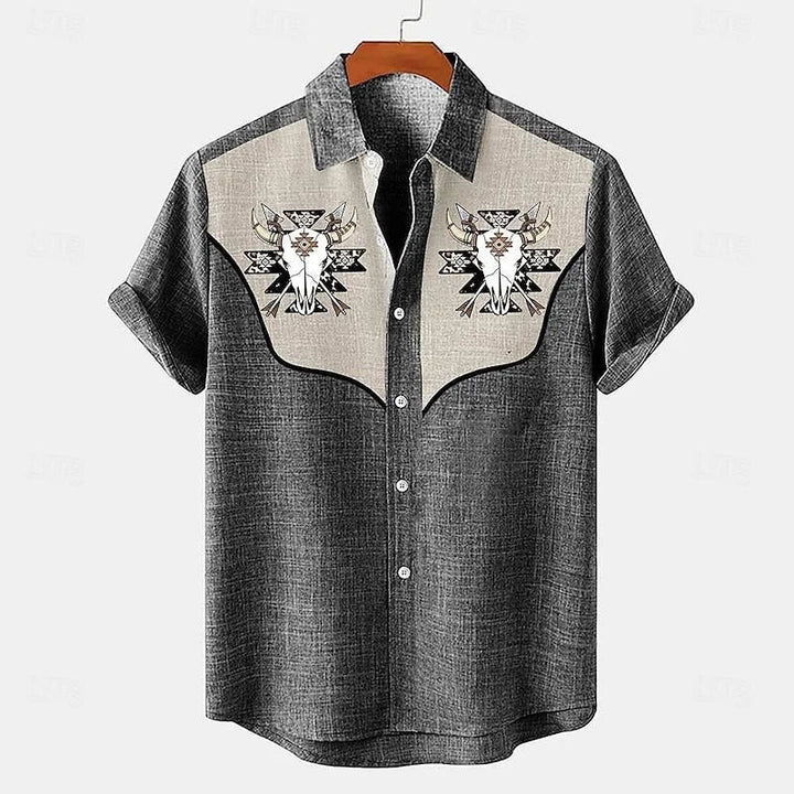 Heren Shirt | Retro | Korte Mouw | Zomer