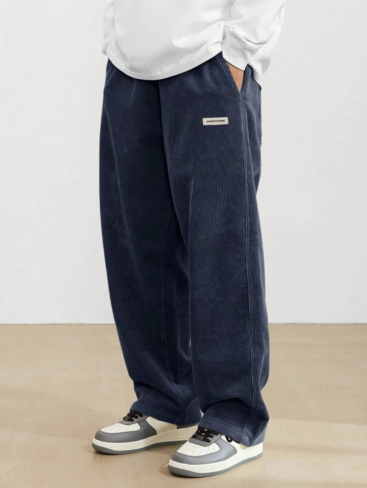 Heren Corduroy Broek | Loose-Fit & Rechte Pijp | Casual & Comfortabel | Tijdloze Stijl