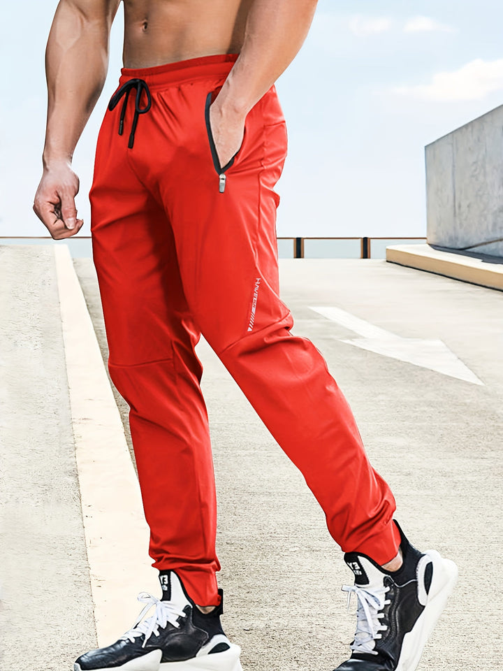 Heren Joggingbroeken | Lichtgewicht & Casual | Ritszakken & Elastische Tailleband | Voor Hardlopen