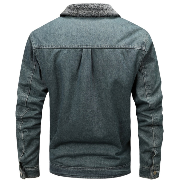 Winterjas Heren | Vintage Denim Jas | Warm & Casual