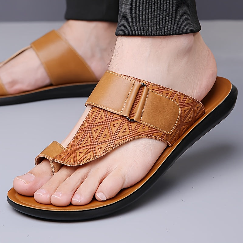 Heren Slippers | Verstelbare Band | Lichtgewicht & Antislip | PU Materiaal