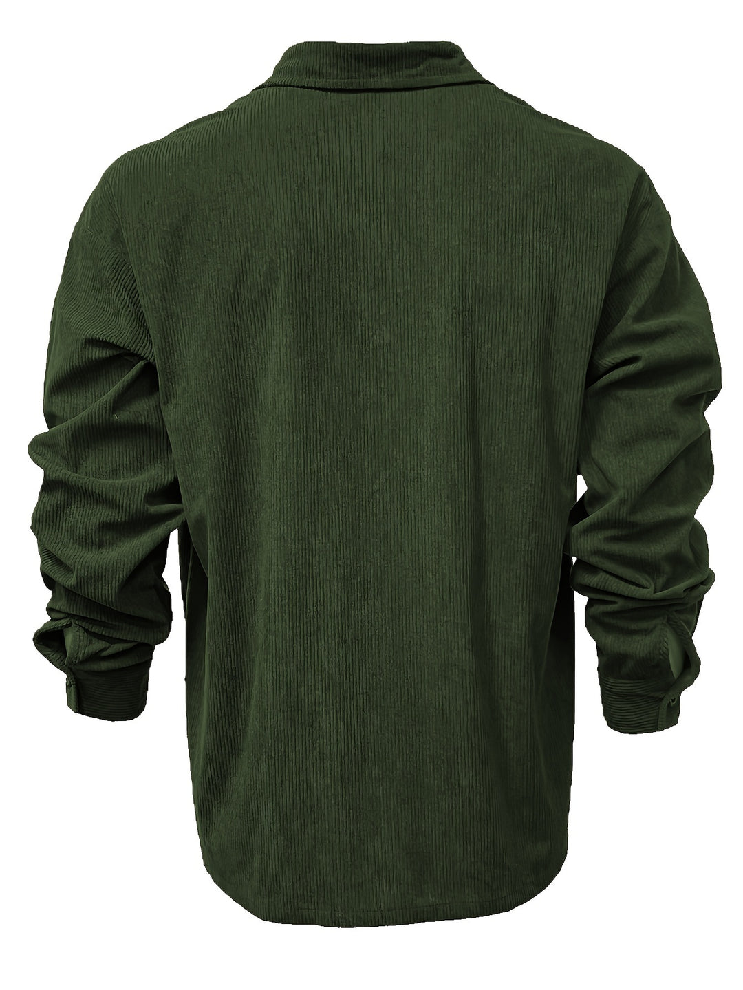 Klassiek en Relaxed Corduroy Overhemd voor Heren met Knoopsluiting en Borstzak | Kees