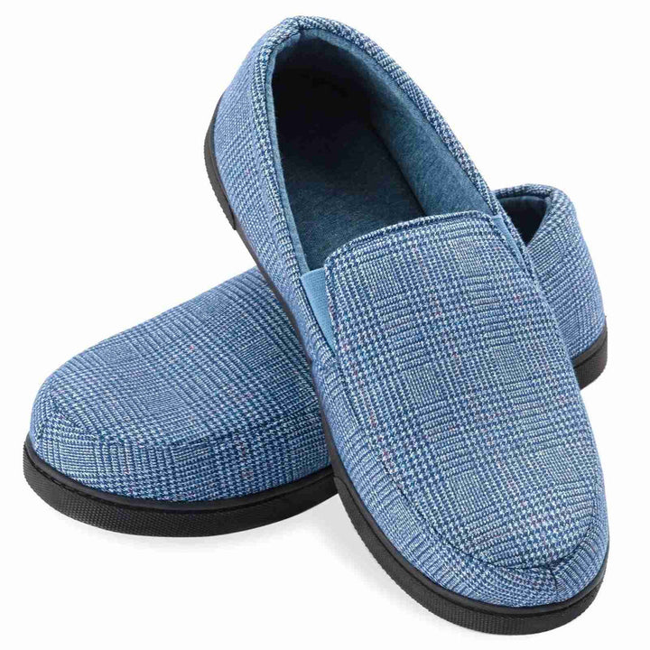 Loafers Heren | Warme Instappers | Geruit Design & Antislip Zool