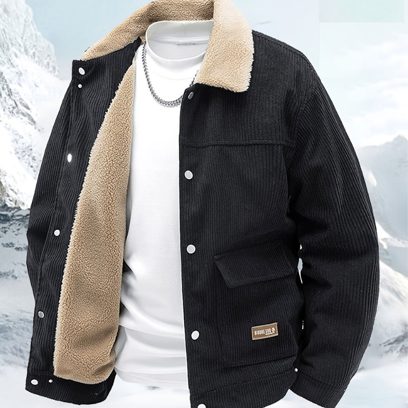 Winterjas Heren | Warme Outdoor Jas | Thermovoering & Knoopsluiting