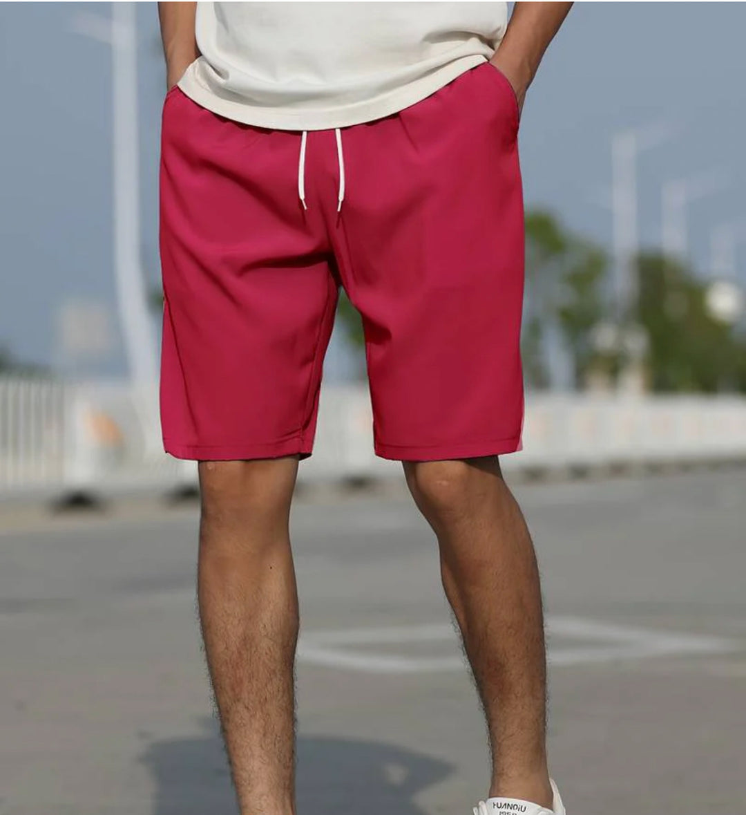 Heren Short | Straight | Trekkoord | Zomer