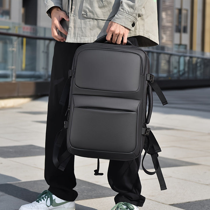Heren Rugzak | Strak Minimalistisch Design | Duurzaam Nylon & Laptopvak | Voor Werk, School & Reizen